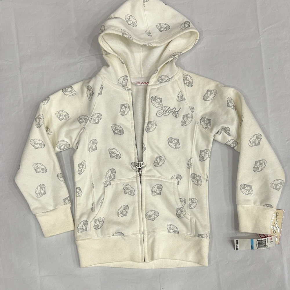 Cozy Cream and Gray Kids Hoodie